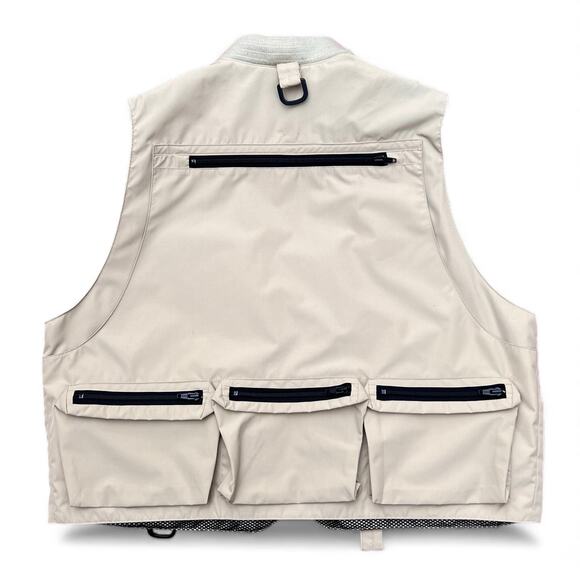 Vintage Ralph Lauren Fly Fishing Vest Utility L Photographer Field Khaki Hi Tech - Picture 3 of 10